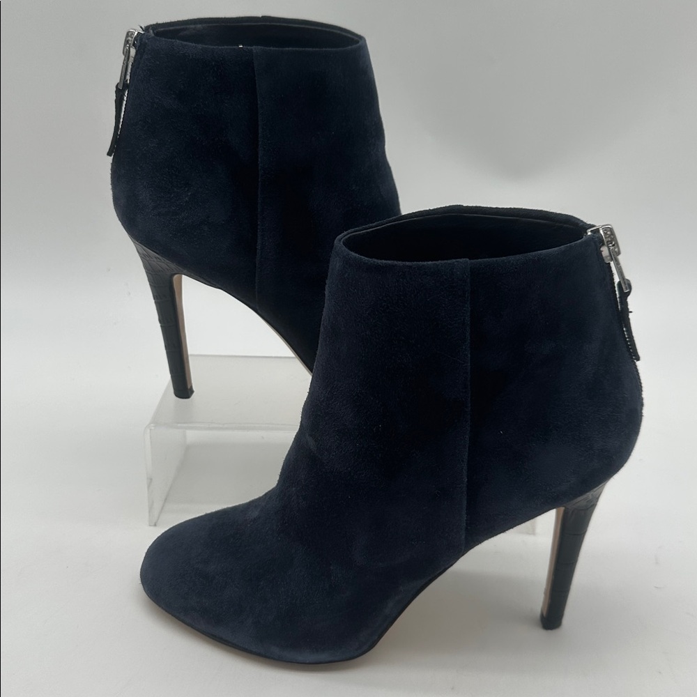Sam Edelman X Revolve Kourtney Stiletto Suede Booties Back Zip Womens Size 7